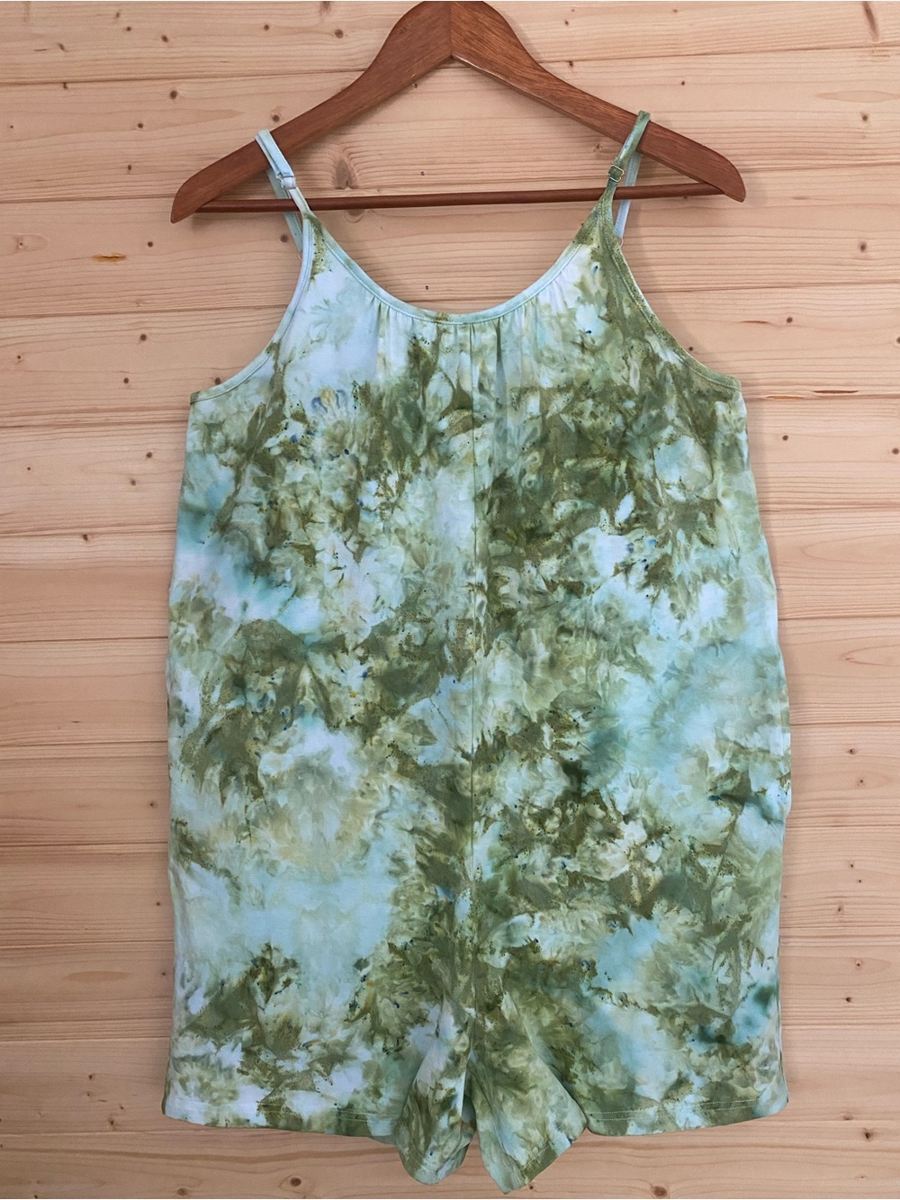Romper Sea Glass Ice Tie Dye Women’s Small Beach Cover Up Festival Vacation Wear